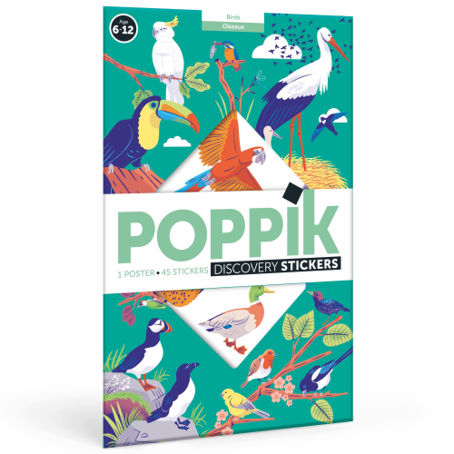Poppik Discovery Sticker Poster - Birds