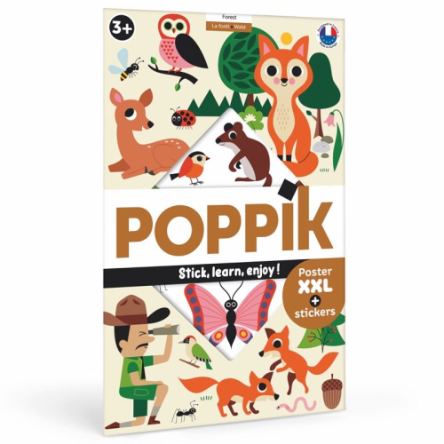 Poppik Discovery Sticker Poster - Forest Woodland