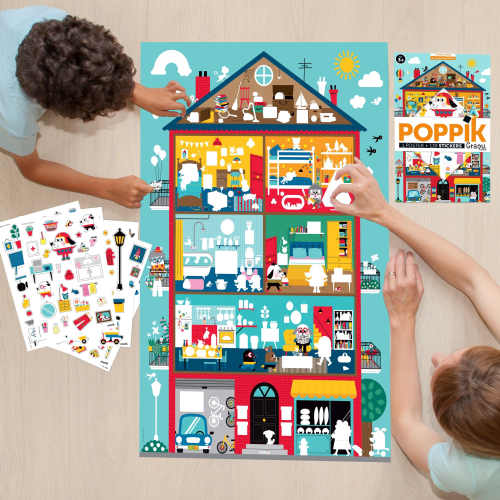 Poppik Discovery Sticker Poster - Home