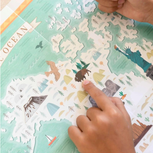 Poppik Discovery Sticker Poster - World Tour