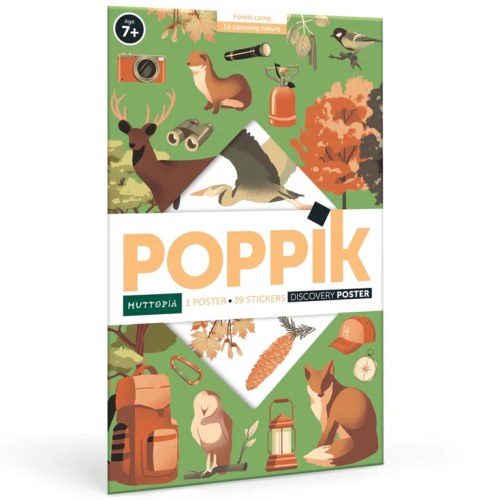 Poppik Discovery Sticker Poster - Nature Camp