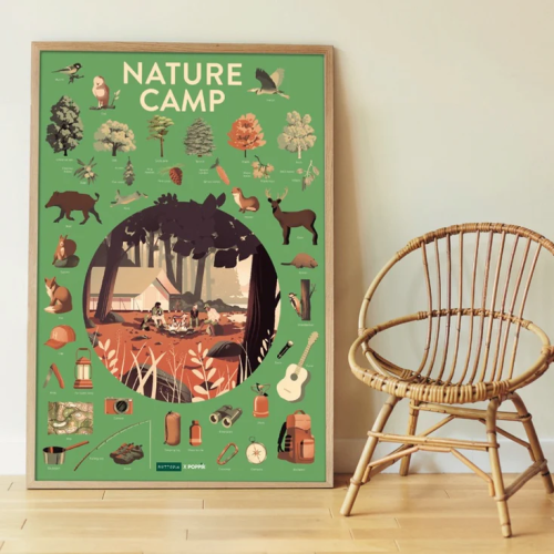 Poppik Discovery Sticker Poster - Nature Camp
