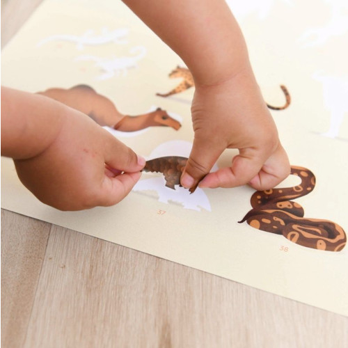 Poppik Discovery Sticker Poster - Savannah