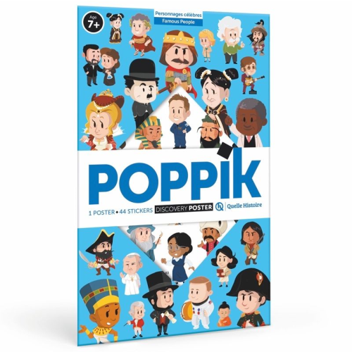 Poppik Discovery Sticker Poster - Famous People