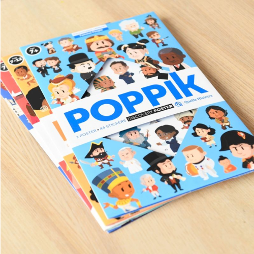 Poppik Discovery Sticker Poster - Famous People