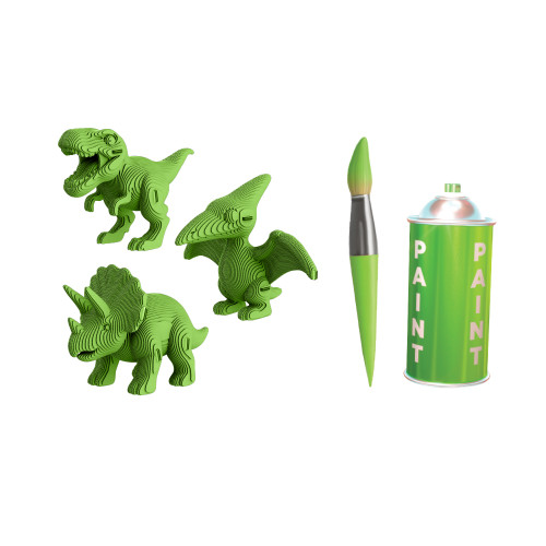 Cartonic 3D Sculpture Puzzle - Dino Trio