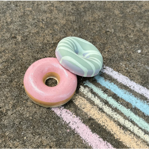 Twee Handmade Sidewalk Chalk - Rainbow Double Donut Set