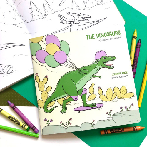 Amelie Legault Colouring Book - Dinosaurs