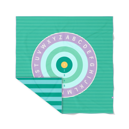 Quut Microfibre Play Towel (XL) - Bullseye / Name It