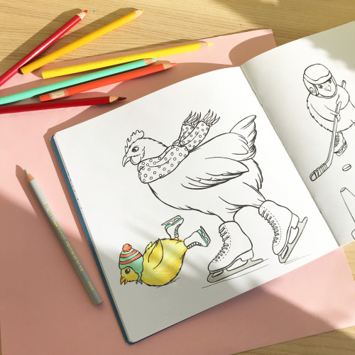 Amelie Legault Colouring Book - Fashionable Hens