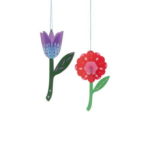 Studio Roof Northern Tales Ornament - Folk Flowers
