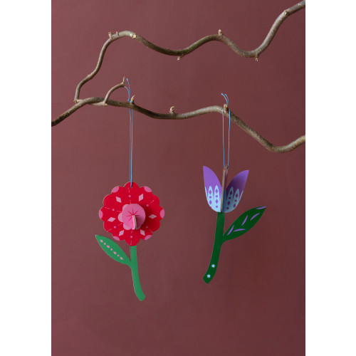 Studio Roof Northern Tales Ornament - Folk Flowers