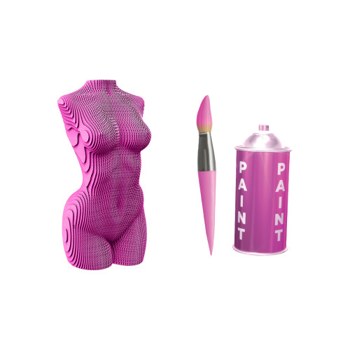 Cartonic 3D Sculpture Puzzle Female Torso