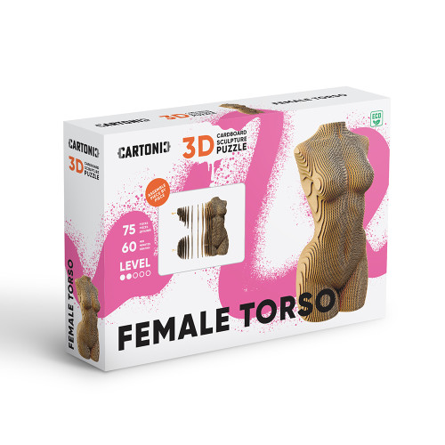 Cartonic 3D Sculpture Puzzle Female Torso