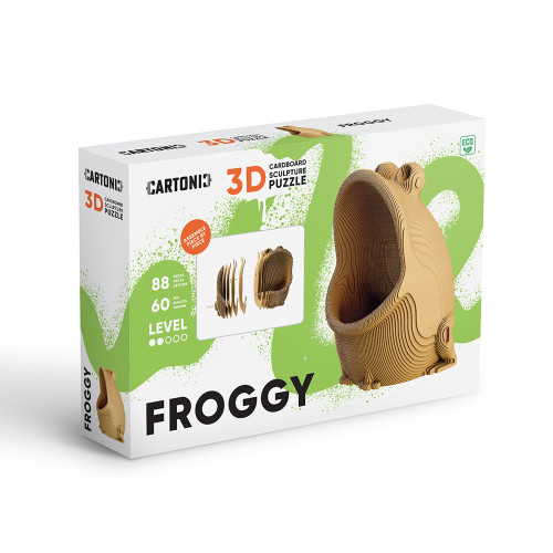 Cartonic 3D Sculpture Puzzle - Froggy