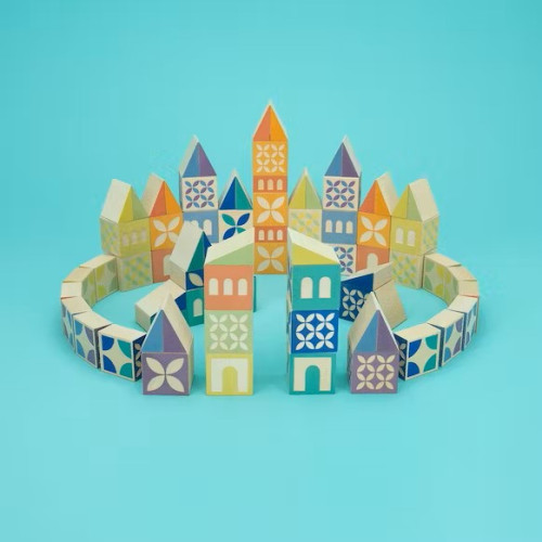 Uncle Goose Wooden Blocks - Gosling Square Building