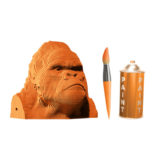Cartonic 3D Sculpture Puzzle Gorilla