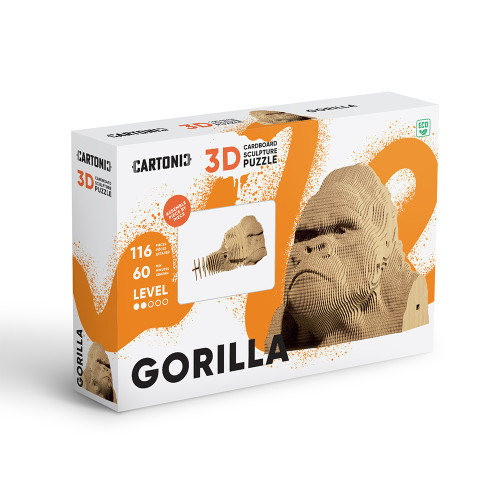 Cartonic 3D Sculpture Puzzle Gorilla
