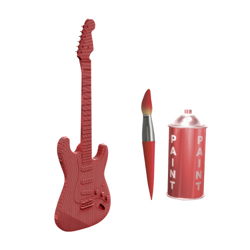 Cartonic 3D Sculpture Puzzle Guitar