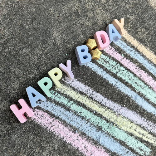 Twee Handmade Sidewalk Chalk - Happy Birthday Gift Box