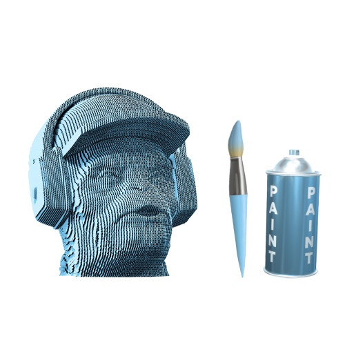 Cartonic 3D Sculpture Puzzle Three Wise Monkeys Hear No Evil