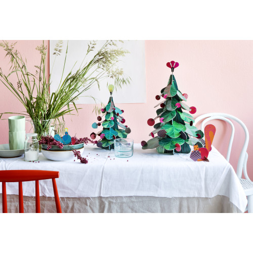 Studio Roof Christmas Tree (S) - Peacock