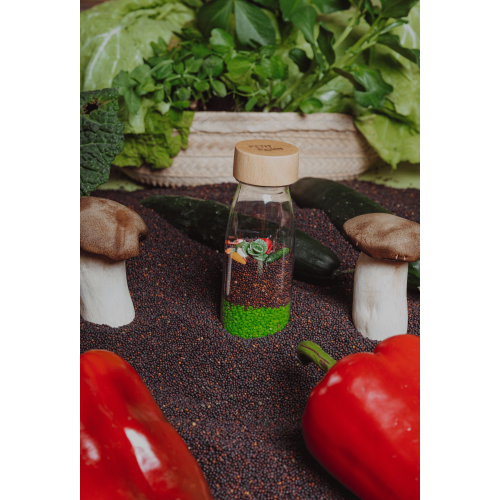 Petit Boum Sensory Toy Bottle Learn (Veggies)