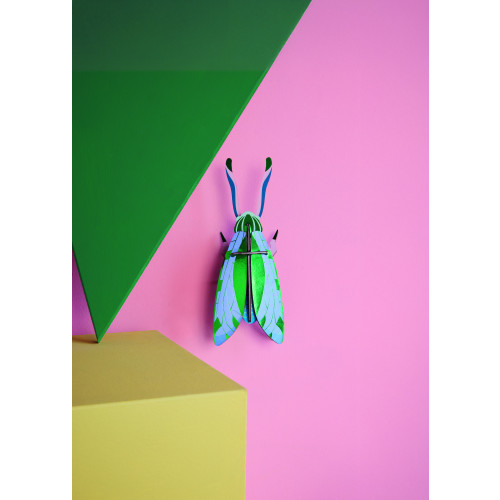 SS26: Studio Roof Insect (M) - Jade Grasshopper