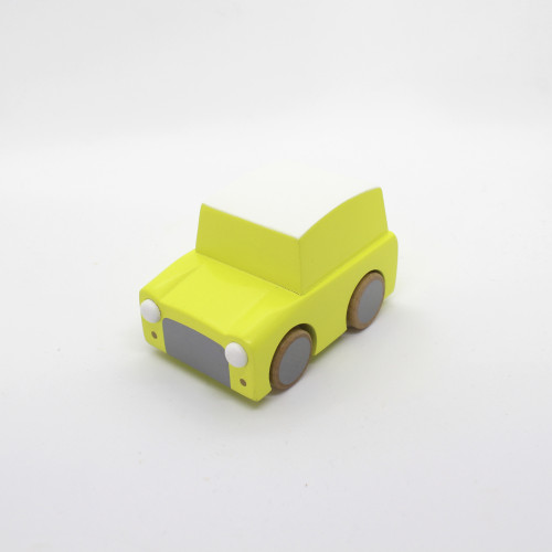 Kiko & gg Wooden Toy - Kuruma Car (Yellow)