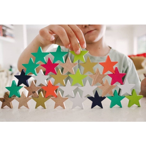 Kiko & gg Wooden Game - Tanabata Star Dominos