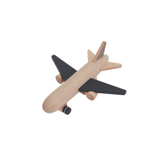 Kiko & gg Wooden Toy - Hikoki Jet Plane (Black)