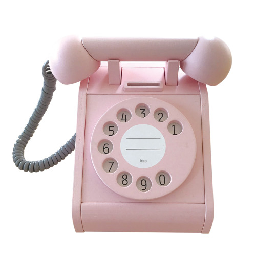 Kiko & gg Wooden Toy - Telephone (Pink)