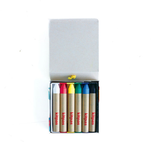 Kitpas Crayons Ecru Set 6 Colours - Bird