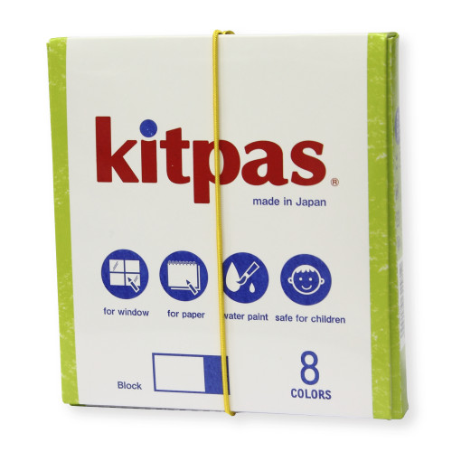 Kitpas Crayon Blocks 8 Colours
