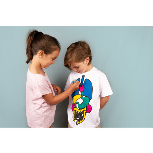 Koa Koa Kit - Colour The Organs Tshirt (Aged 8)