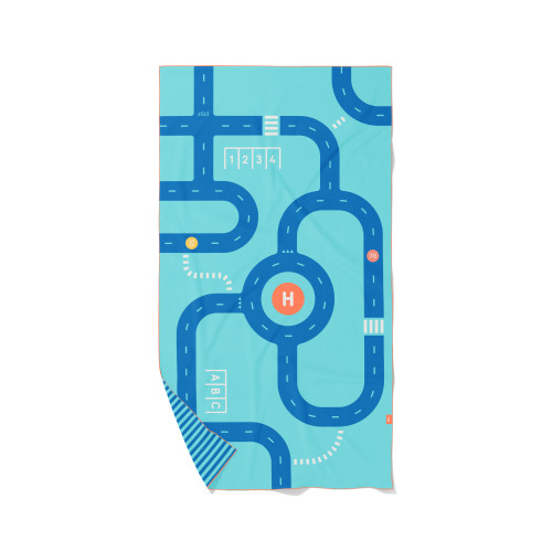 Quut Microfibre Play Towel (L) - Road