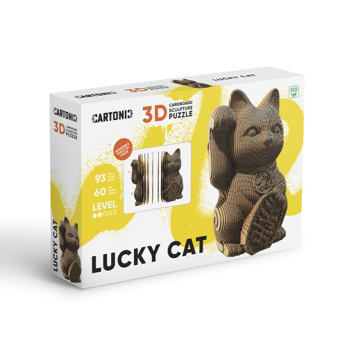 Cartonic 3D Sculpture Puzzle Lucky Cat