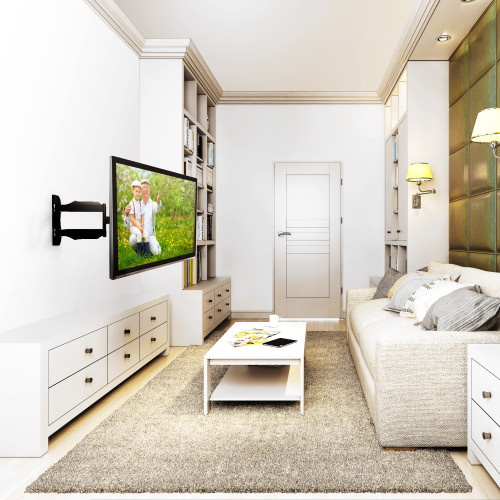 Kanto Mounts M300 Full Motion Mount for 26-inch to 55-inch TVs - Black