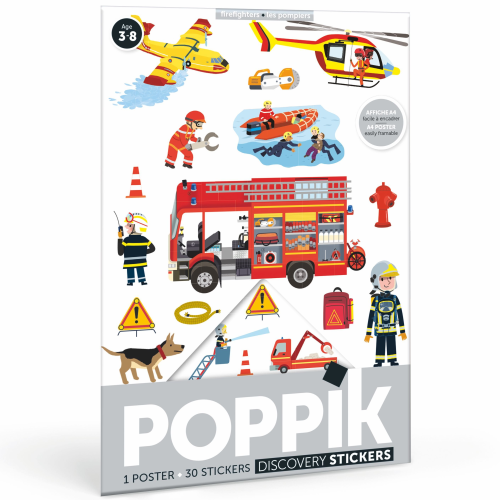 Poppik Mini Discovery Poster - Fireman