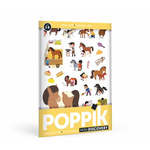 Poppik Mini Discovery Poster - Pony Club