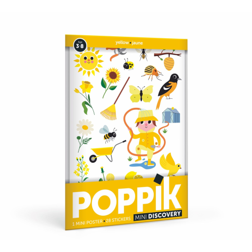 Poppik Mini Discovery Poster - Garden (Yellow)