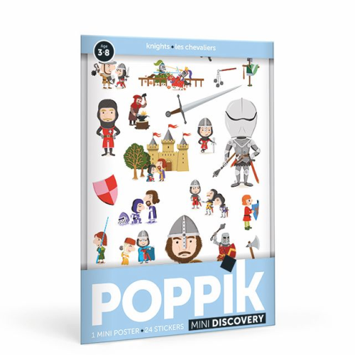 Poppik Mini Discovery Poster - Knights