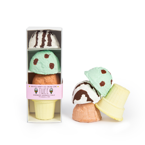 Twee Handmade Sidewalk Chalk - Maxie's Minty Ice Cream Cone