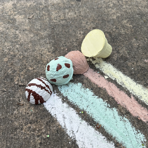 Twee Handmade Sidewalk Chalk - Maxie's Minty Ice Cream Cone