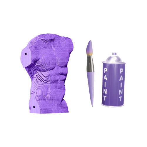 Cartonic 3D Sculpture Puzzle Male Torso