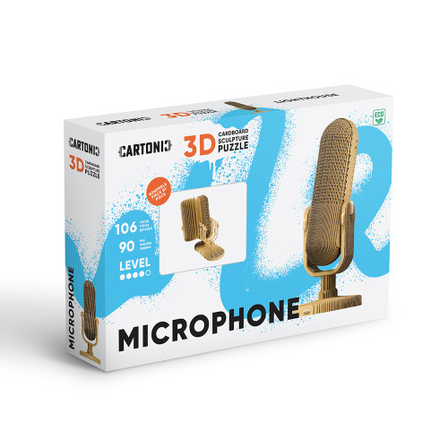 Cartonic 3D Sculpture Puzzle Microphone