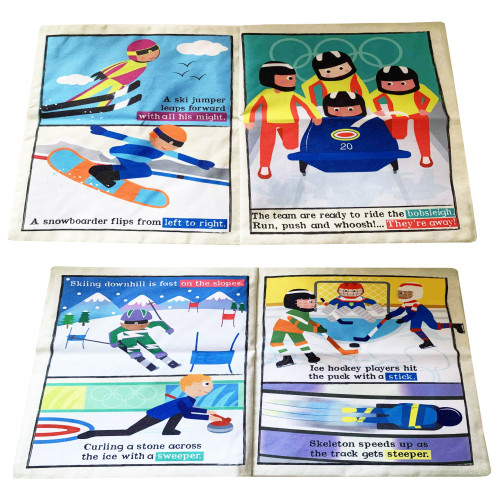 Jo & Nic's Crinkly Cloth Books - Winter Olympics