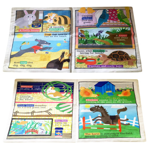 Jo & Nic's Crinkly Cloth Books - We Love Our Pets
