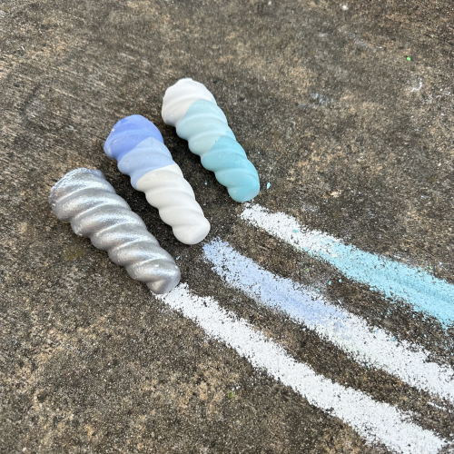 Twee Handmade Sidewalk Chalk - Ombre Narwhal Horns