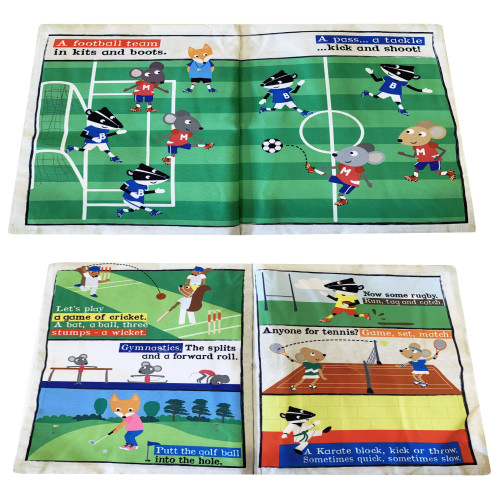 Jo & Nic's Crinkly Cloth Books - Sports